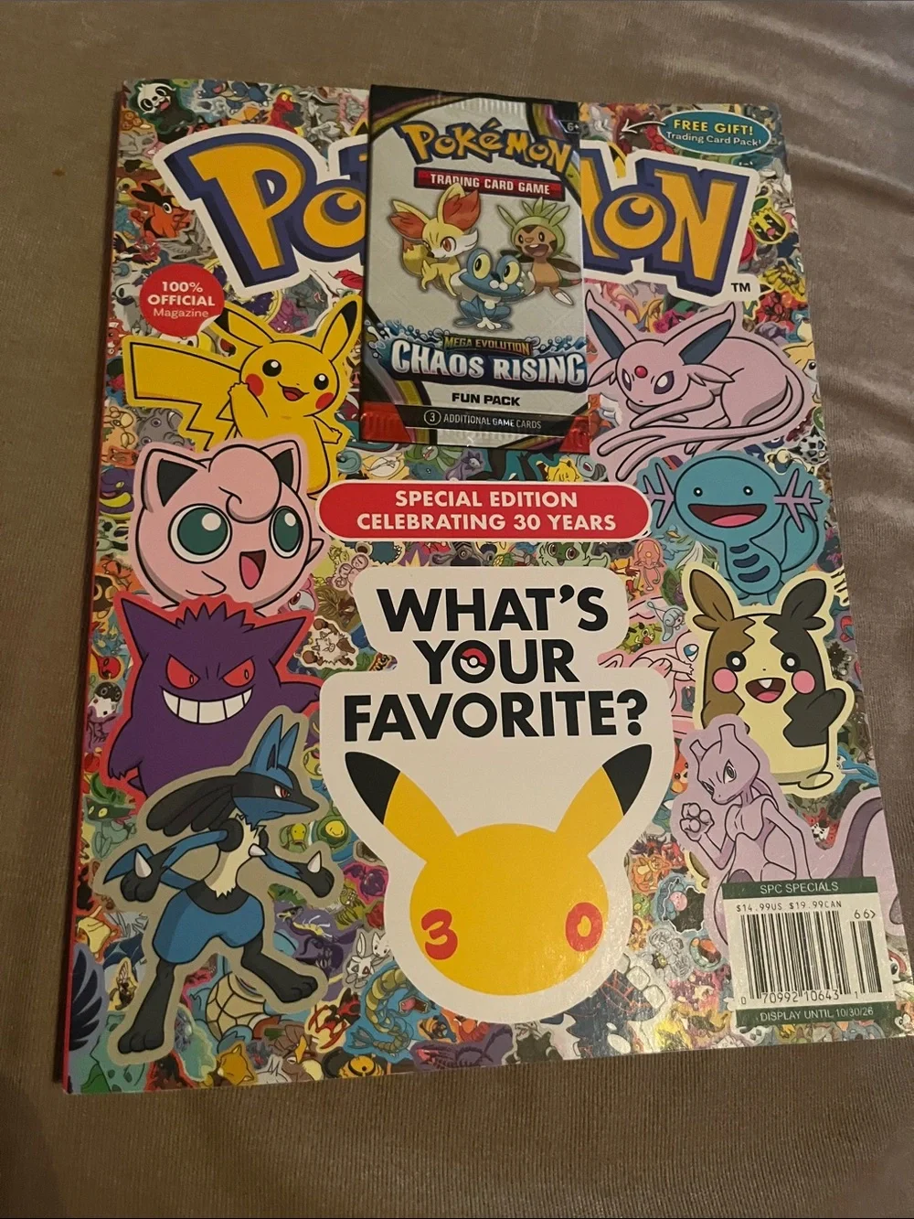 Pokemon Colorful Cover Magazine - Yellow, Pink, Blue